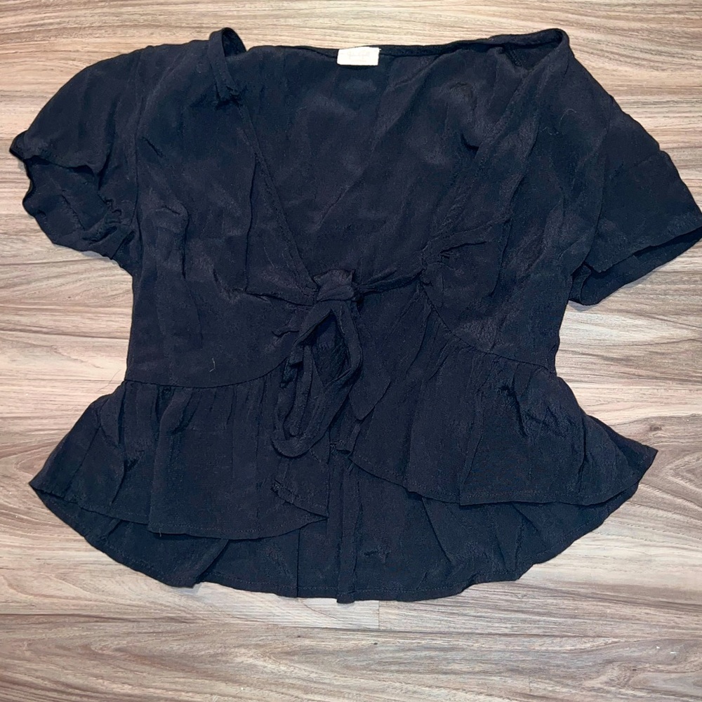 Brandy Melville black tie top